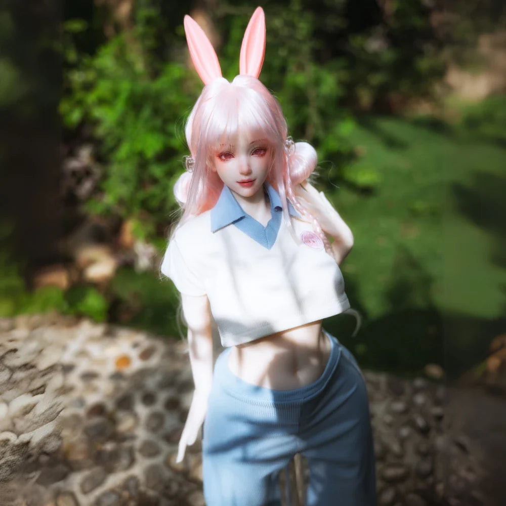 MRL Sex Doll Clothes School Uniform Polo T-shirt (For #2,3,6,8 Body)