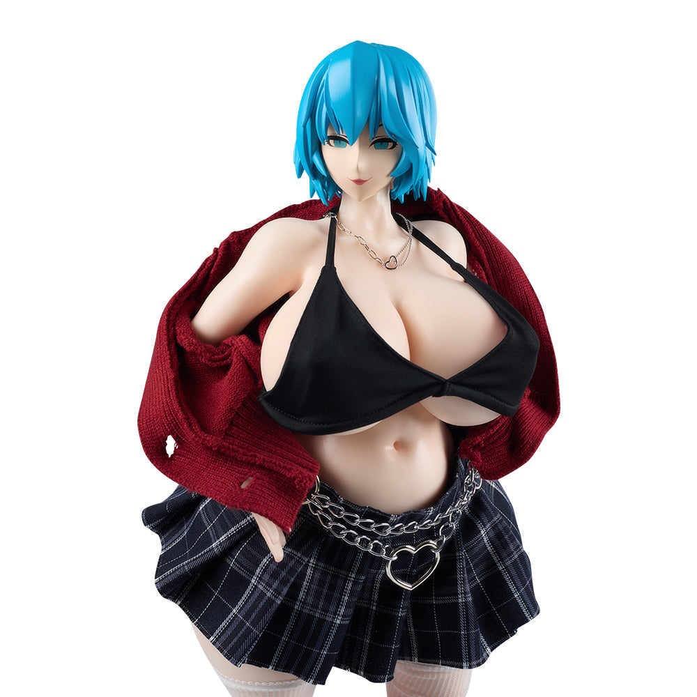 Sex Doll Clothing Red Uniform Set Sexy Lingerie Anime Cosplay (For #1~10 Body)