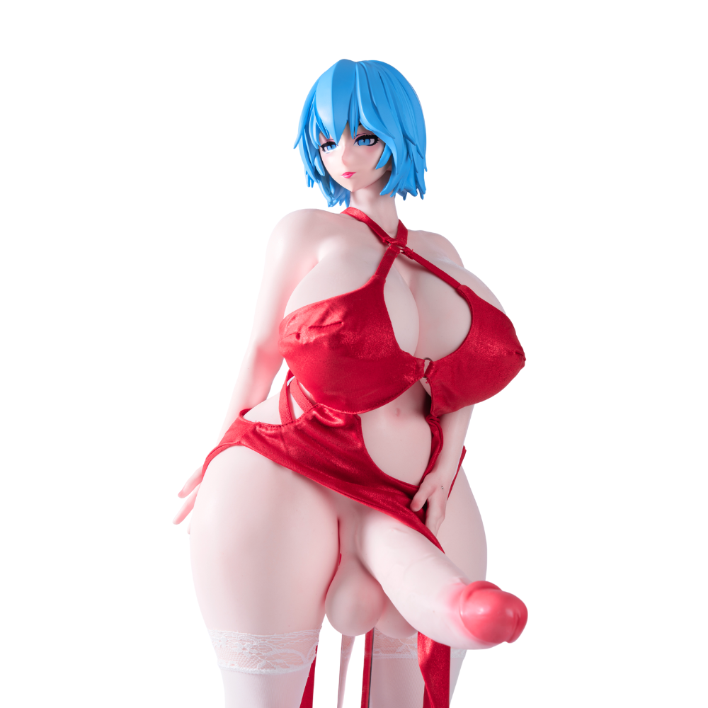 Mini Sex Doll Clothes Red Gown Sexy Dress (For #2,5,7,8 Body)