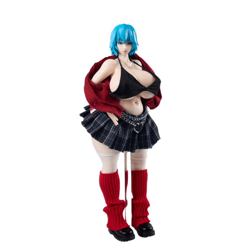 Sex Doll Clothing Red Uniform Set Sexy Lingerie Anime Cosplay (For #1~10 Body)