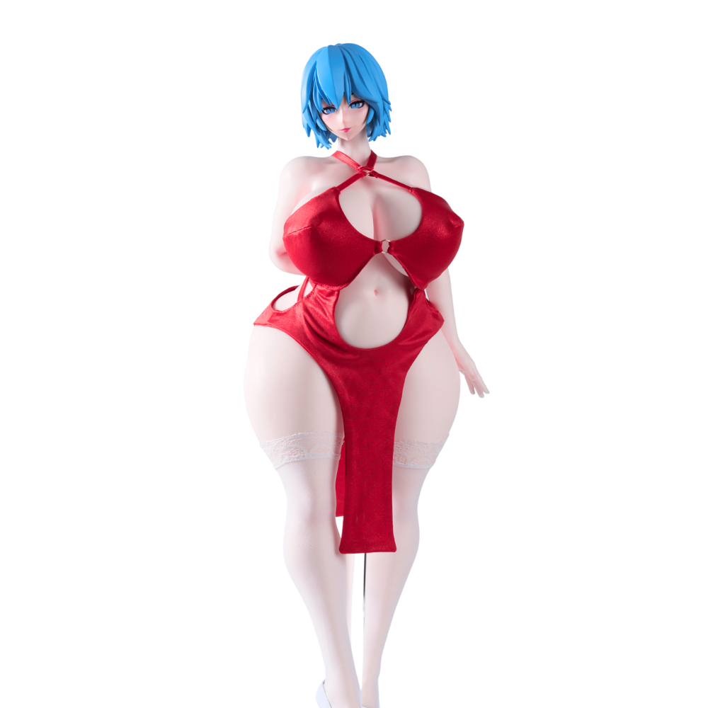 Mini Sex Doll Clothes Red Gown Sexy Dress (For #2,5,7,8 Body)