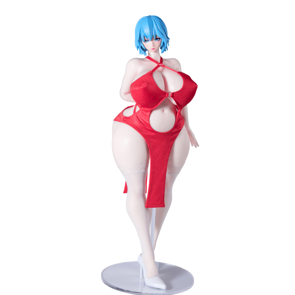 Mini Sex Doll Clothes Red Gown Sexy Dress (For #2,5,7,8 Body)