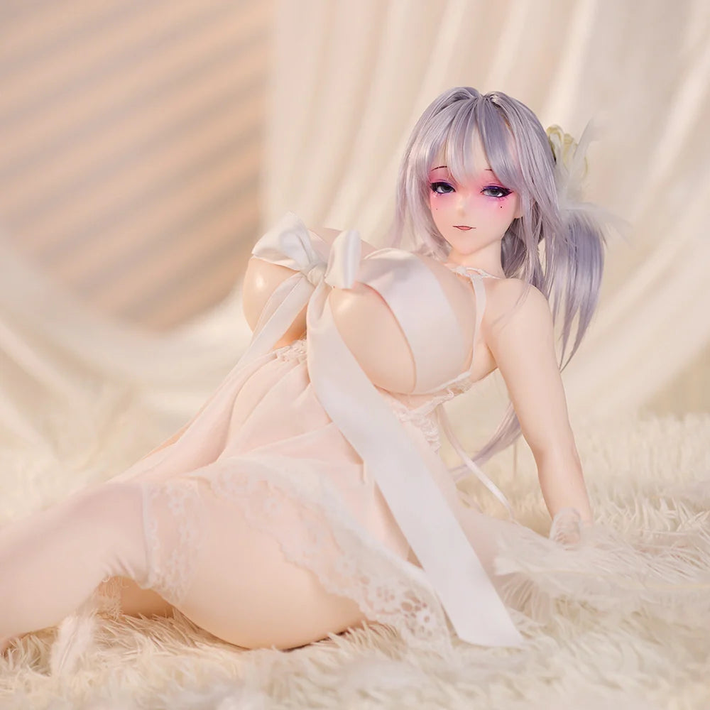 White Sexy Lingerie Mini Sex Doll Clothes Sleep Dress ( For #2,3,5,6,7,8,9 Body)