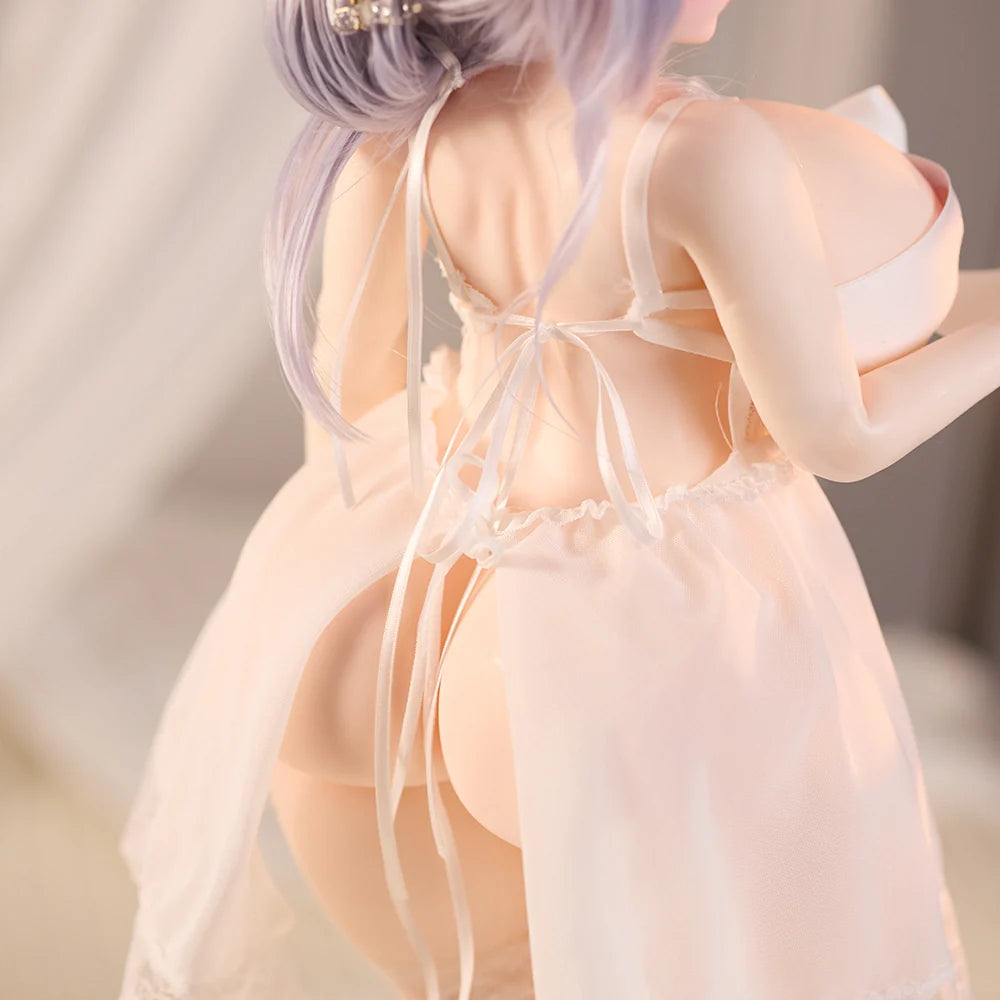 White Sexy Lingerie Mini Sex Doll Clothes Sleep Dress ( For #2,3,5,6,7,8,9 Body)