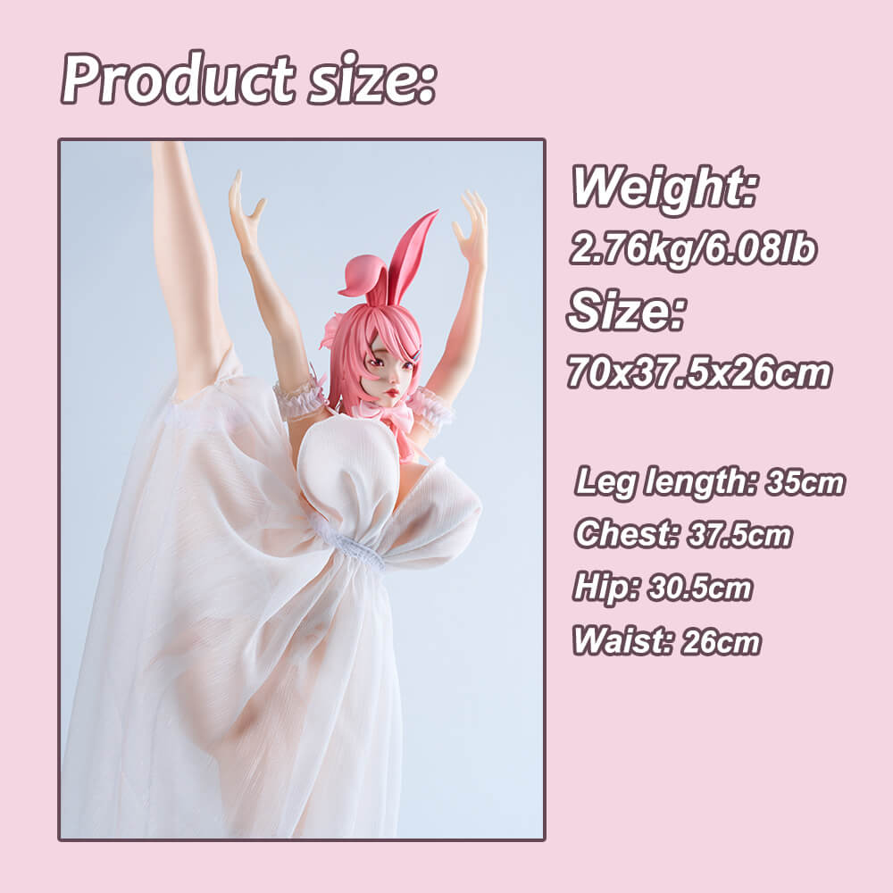 2.0 Color Bunny: Anime Sex Doll Figure Hentai Fantasy