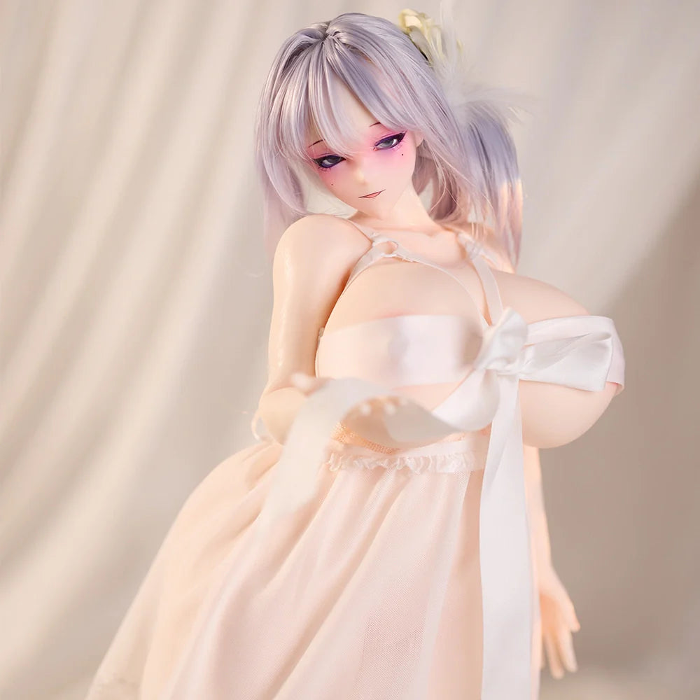 White Sexy Lingerie Mini Sex Doll Clothes Sleep Dress ( For #2,3,5,6,7,8,9 Body)