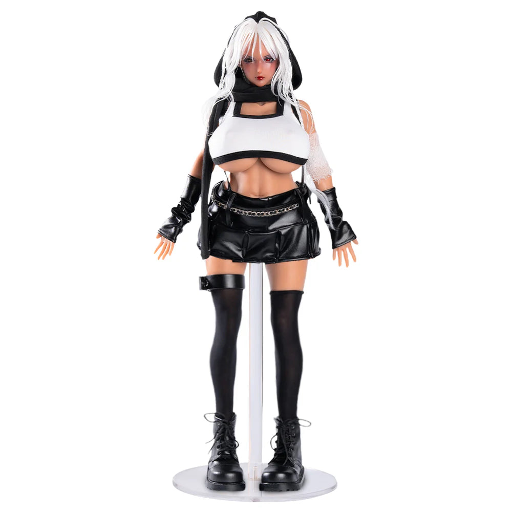 3.0 Raven: Anime Figure DarkSkin Punk Girl Mini Sex Doll