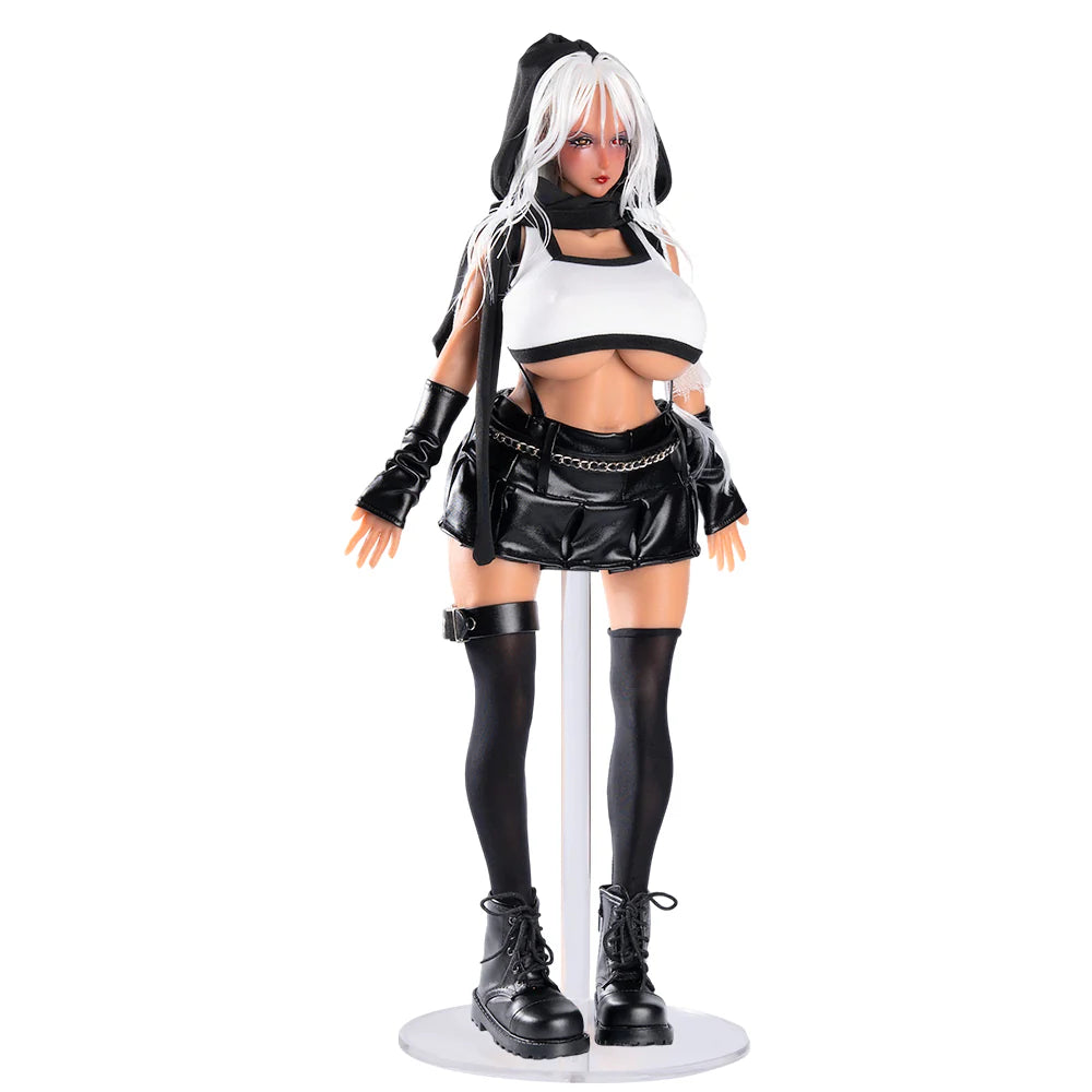 3.0 Raven: Anime Figure DarkSkin Punk Girl Mini Sex Doll