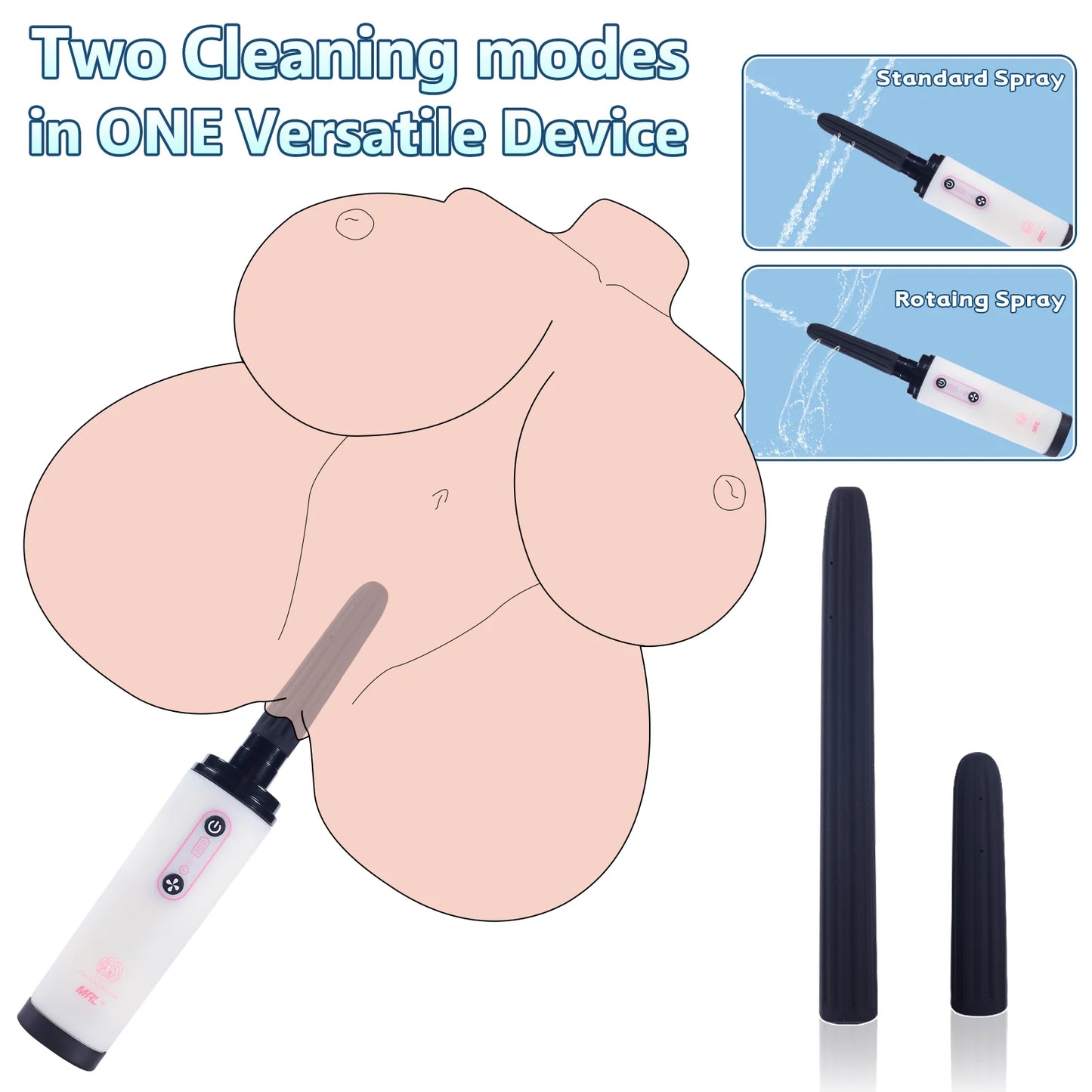 MRLSEXDOLL Automatic Cleaning Douche For Male Masturbator
