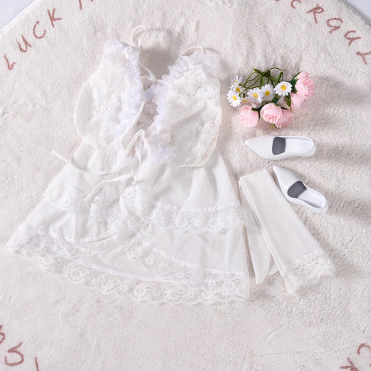 Sexy Lace Nightgown Huge Tits Mini Sex Doll Clothes (For #1,4,10,11 Body)