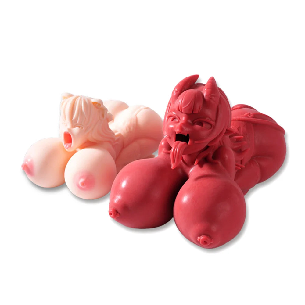 Meru The Succubus: Co-branding Blowjob Sex Toy Red Skin Hentai Doll
