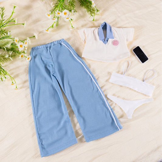 MRL Sex Doll Clothes School Uniform Polo T-shirt (For #2,3,6,8 Body)