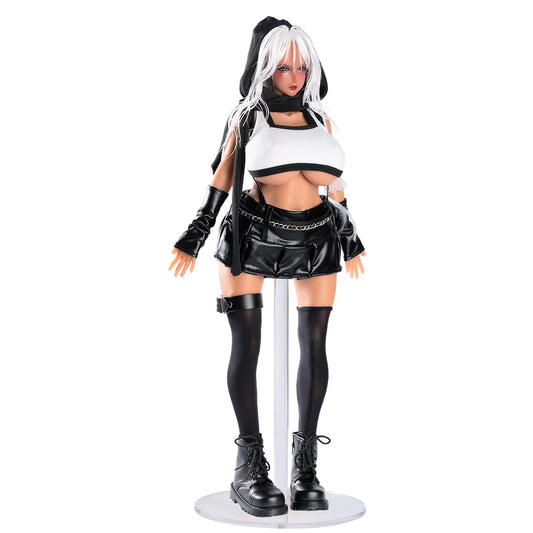 3.0 Raven: Anime Figure DarkSkin Punk Girl Mini Sex Doll